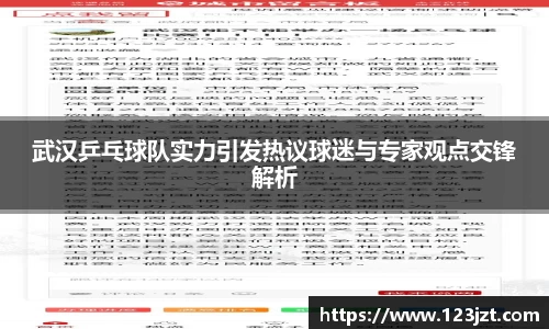 武汉乒乓球队实力引发热议球迷与专家观点交锋解析